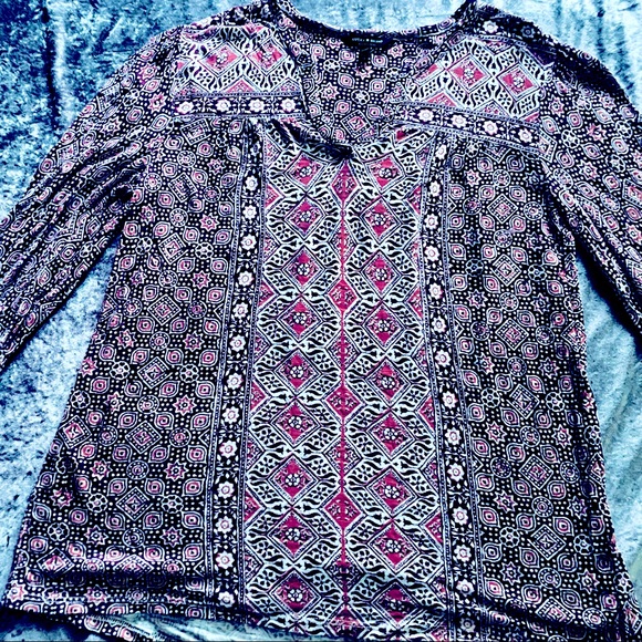 Lucky Brand Paisley Print Super Soft Tunic - Picture 2 of 6